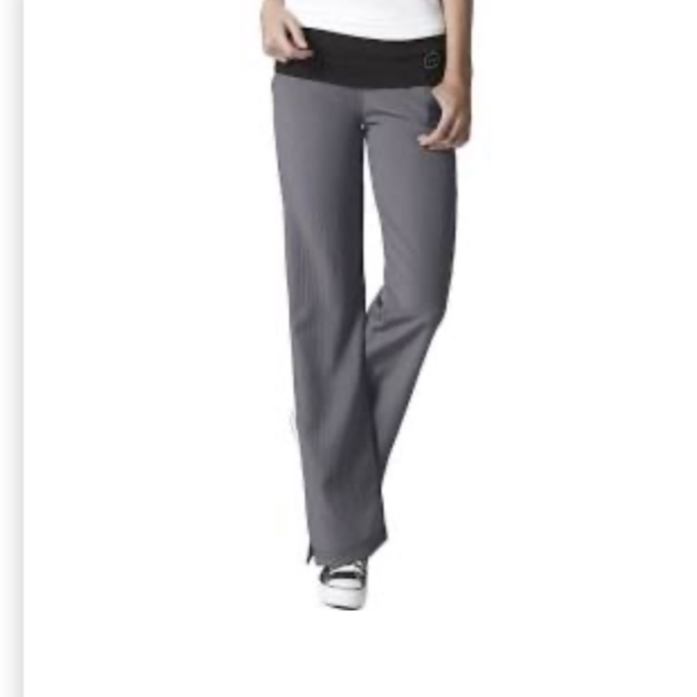 Four Stretch Fitted Flare Scrub Pants